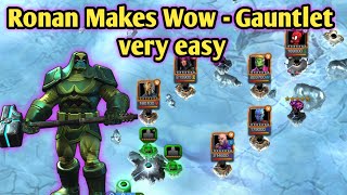 Ronan Makes winter of woe Gauntlet very easy MCOC [upl. by Mulford]