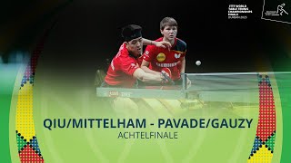 QiuMittelham  PavadeGauzy I Achtelfinale Mixed I WM 2023 in Durban [upl. by Tterrab689]