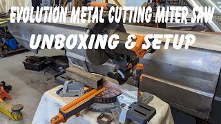 Evolution R255SMS Metal Cutting Chop Saw Unboxing [upl. by Twelve237]