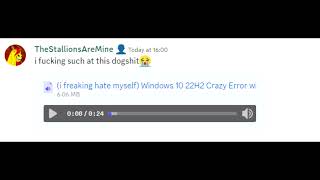 PREVIEW Windows 10 22H2 Crazy Error with custom sound scheme [upl. by Godart]