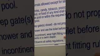 EOS Fitness Pool Rules Redundantly Mention Popcorn LMFAO  Plz Dont Go if Your Crapping Yourself [upl. by Armand]