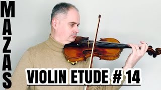 JF Mazas Violin Etude no 14 Etudes Speciales Op36 Book 1 by Violinexplorer [upl. by Gabi]