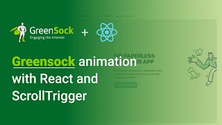 GreenSock3 with ScrollTrigger in React [upl. by Krishnah]