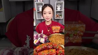 먹방 먹는 소리 Spicy Noodles Chicken asmr mukbang eating [upl. by Noiz738]