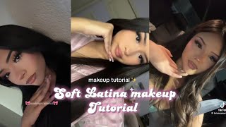 Soft Latina Makeup Tutorials🎀 [upl. by Snehpets689]