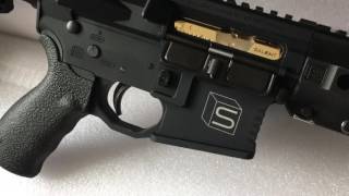 The SAI GRY M4 airsoft GBB rifle By GampP  Unboxing Video By Wings Li HDTV HD [upl. by Eilerua]