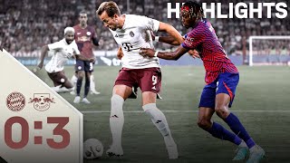 Defeat at Kane debut  FC Bayern  RB Leipzig 03  Supercup Highlights [upl. by Ramu344]