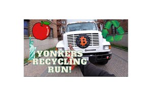 YONKERS RECYCLING RUN plasticbottle aluminumcans glassrecycling trucking gopro [upl. by Annemarie652]