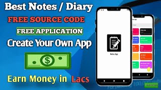 How to Create Notes App  Diary App Android Studio  Free Source Code  Earn Daily Money  Code Free [upl. by Ambrosius767]