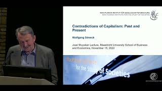 Joan Muysken Lecture  Contradictions of Capitalism Past and Present  Prof Wolfgang Streeck [upl. by Ardnuahsal]