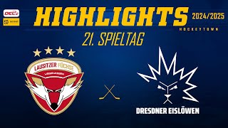 Lausitzer Füchse vs Dresdner Eislöwen Game Highlights [upl. by Kannan]