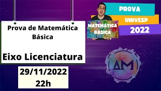 Correção da prova de Matemática Básica  Eixo Licenciatura e Eixo Negócios e Produção [upl. by Leanatan]