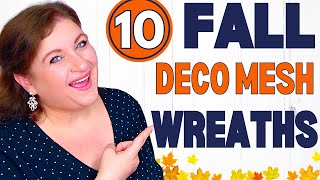 10 DECO MESH WREATHS That Will MAKE Your Home INSTAFAMOUS [upl. by Farman]