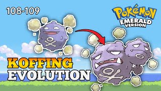 How To Evolve Koffing Into Weezing In Pokemon Emerald  Hoenn Pokedex [upl. by Cahan121]