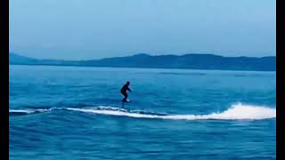 Whidbey Island foilsurfing — Tow in —Scott and Sean [upl. by Eleira]