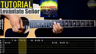 Levántate Señor  Miel San Marcos  TUTORIAL GUITARRA  TAB  3 GUITARRAS [upl. by Akirej]