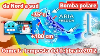 METEO ITALIA  Unenorme tempesta di neve colpirà lItalia il giorno di Capodanno 2024 [upl. by Cletus]