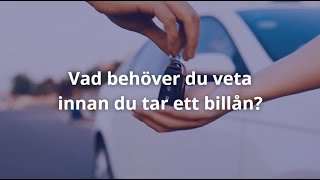 Billån med lägst ränta Tips och råd [upl. by Ardnassac449]