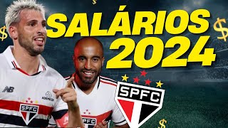 SALÁRIO DOS JOGADORES DO SÃO PAULO FUTEBOL EM 2024 [upl. by Yeltnerb]