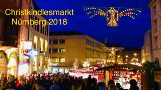 Nürnberg Weihnachtsmarkt 2018  Christmas market in Germany [upl. by Akimot]