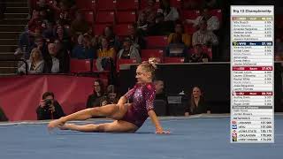 Kat Levasseur 995 Floor Big 12 Championships 32324 [upl. by Mlehliw767]