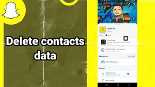 How to Delete contacts data On Snapchat [upl. by Larrie]