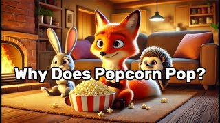 Why Does Popcorn Pop  Cute Flaming Fox  Fun Facts for Kids  Cool Experiments at Home [upl. by Anelegna]