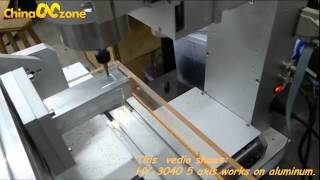 China 5 Axis CNC HY3040 for Aluminum Machining Video [upl. by Haianeb]