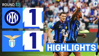 INTERLAZIO 11  HIGHLIGHTS  Dumfries avoids defeat before Scudetto celebrations  Serie A 202324 [upl. by Annekam]