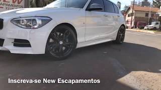 BMW 135i M 30 Turbo Downpipe  Catback  Saída 35 Polegadas  Escape Esportivo  New Escapamentos [upl. by Guerra386]