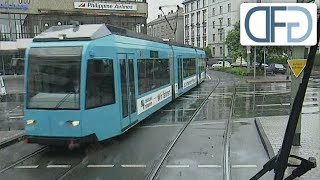 Führerstandsmitfahrt Linie 14 durch Frankfurt 1996 Straßenbahn von Neu Isenburg bis Bornheim [upl. by Deragon]