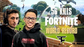 We broke the Fortnite World Record again 56 Kills [upl. by Fishman195]