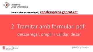 2 Com iniciar una tramitació tramitar amb formulari pdf [upl. by Dygall707]