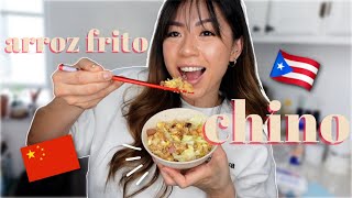 Arroz Frito Chino Boricua receta del restaurante en PR de mi padres🤤  te enseño como cocinarlo [upl. by Yrallam]