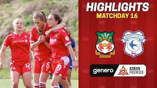 HIGHLIGHTS  Wrexham AFC vs Cardiff City [upl. by Fawna141]