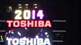 New Years Eve 2014 ball drop in Times Square New York City with El Dasa [upl. by Katrina]