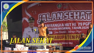 JALAN SEHAT DALAM RANGKA HUT KE 79 PGRI KABUPATEN PATI 2024 MGMP PJOK SMP PATI TV [upl. by Leavy]