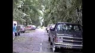 July 14 1992 Tornado Aftermath Of Kendallville Indiana [upl. by Mamie]