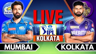 IPL 2024 Live KKR vs MI Match 60  IPL Live Score amp Commentary  Kolkata vs Mumbai Live Match [upl. by Eremahs]