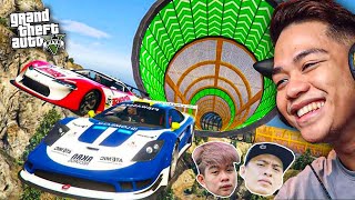 IMPOSSBILE STUNT RACE ng Billionaire Gang EXTREME  GTA 5 [upl. by Shifrah]