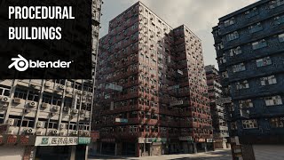 How to Create Procedural Buildings  Blender Geometry Nodes  Procedural City [upl. by Florencia306]