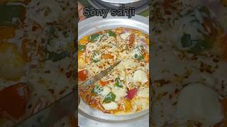 Pizza recipe  Tawa pizza recipe in 10 min  youtubeshorts shorts viralshorts pizza pizzarecipe [upl. by Sikata]