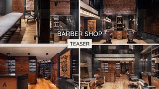 Barber Shop Interior Design by Alex Kovatchev amp IDEA [upl. by Rosalynd672]