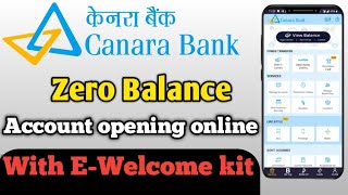 Canara bank zero Balance account opening onlineCanara bank online account openingCanara Diya [upl. by Joo]