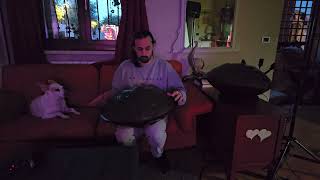 Playing HANDPAN in the Night  the Most Magical Experience [upl. by Naoma]