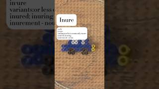 Inure Word Definition amp Pronunciation  Satisfying Crafts  dictionary words inure [upl. by Ranger]