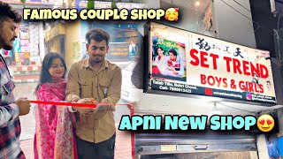 FINALLY OUR NEW SHOP OPEN 🥺  Famous Couple Set Trend Shop RaghviAvinash [upl. by Shirley]