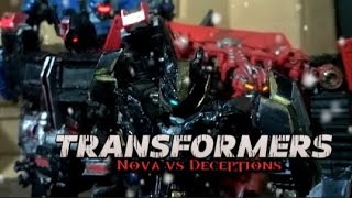 transformers stop motion Nova vs Deceptions [upl. by Kerat]