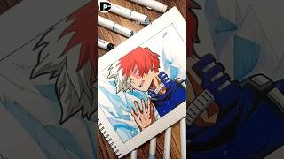 Drawing  Shoto Todoroki  My Hero Academia ❄️ shototodoroki myheroacademia mha shorts [upl. by Ydroj345]