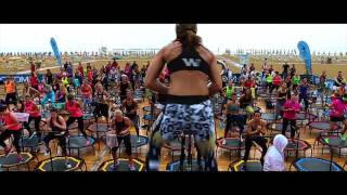 World Jumping at Bibione Beach Fitness Festival 2016 [upl. by Ecirtemed]